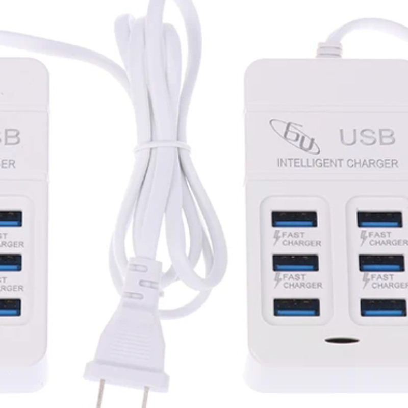 1PC US Plug 6Ports Multiport U - огляд і ціна Multi Port Usb Hub