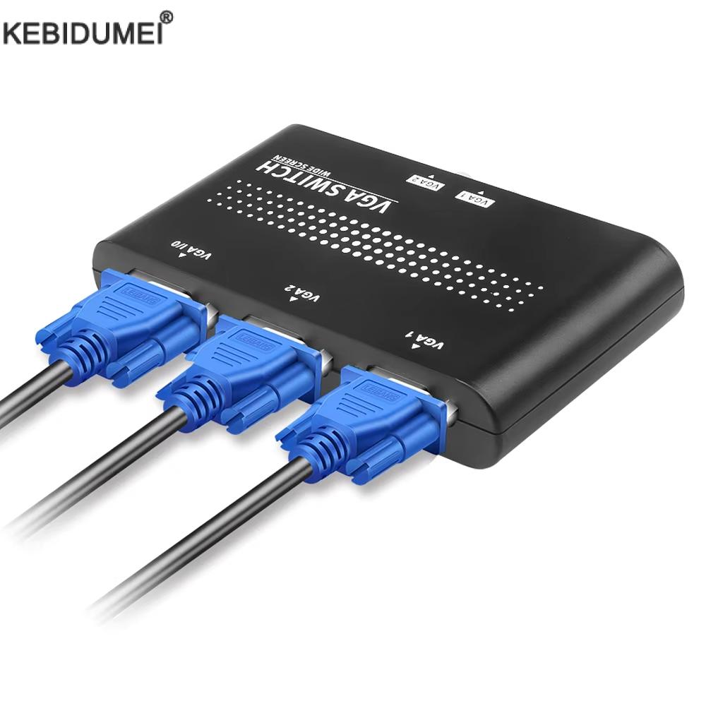 2 In 1 Out VGA/SVGA Manual Sha - огляд і ціна Kvm Switch Dual Monitor